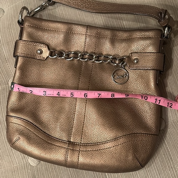 Crossbody Genuine Leather Coach Purse - Picture 7 of 8